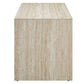 Modway Mirella 53.5” Faux Travertine Bench FredCo