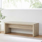 Modway Mirella 53.5” Faux Travertine Bench FredCo