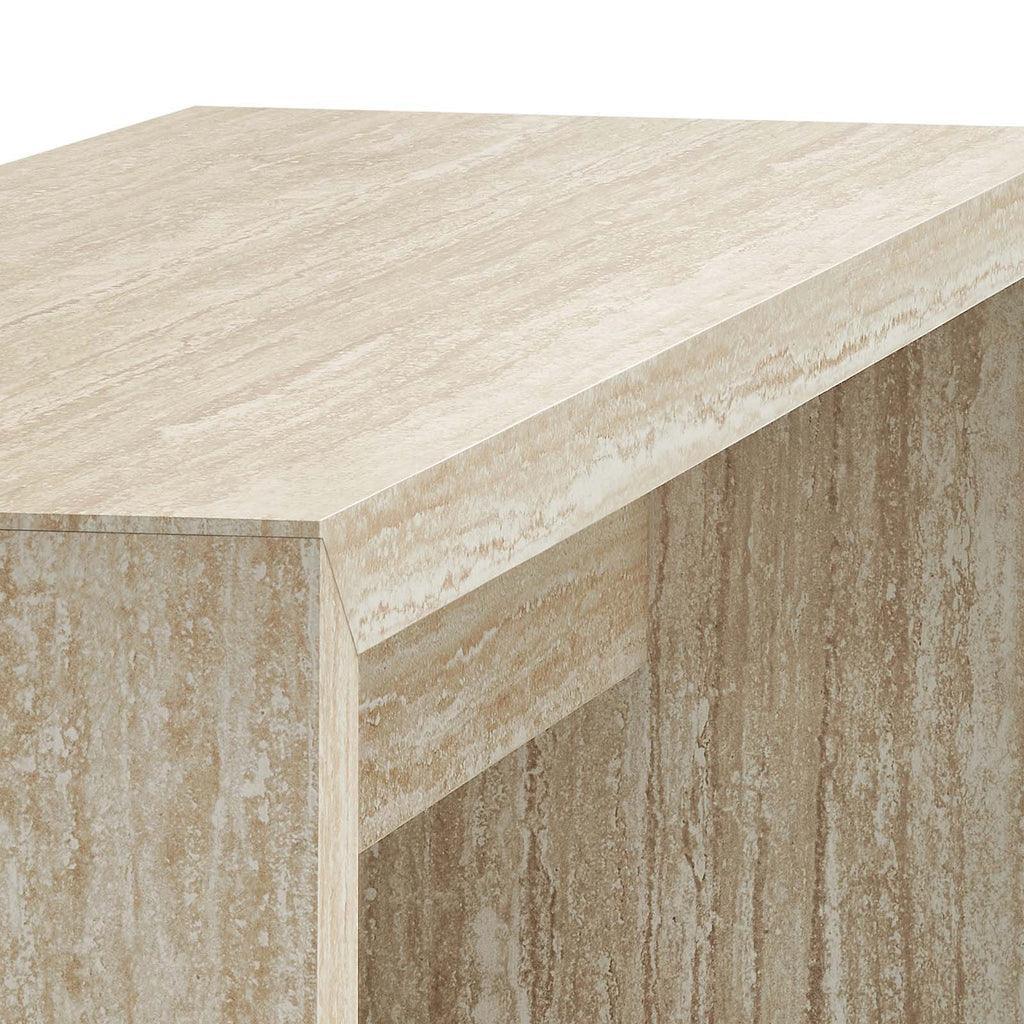 Modway Mirella 53.5” Faux Travertine Bench FredCo