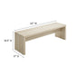 Modway Mirella 62" Faux Travertine Long Bench FredCo