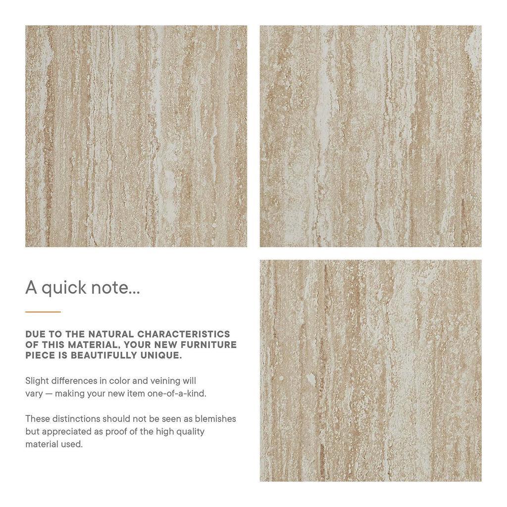 Modway Mirella Faux Travertine Console Table FredCo