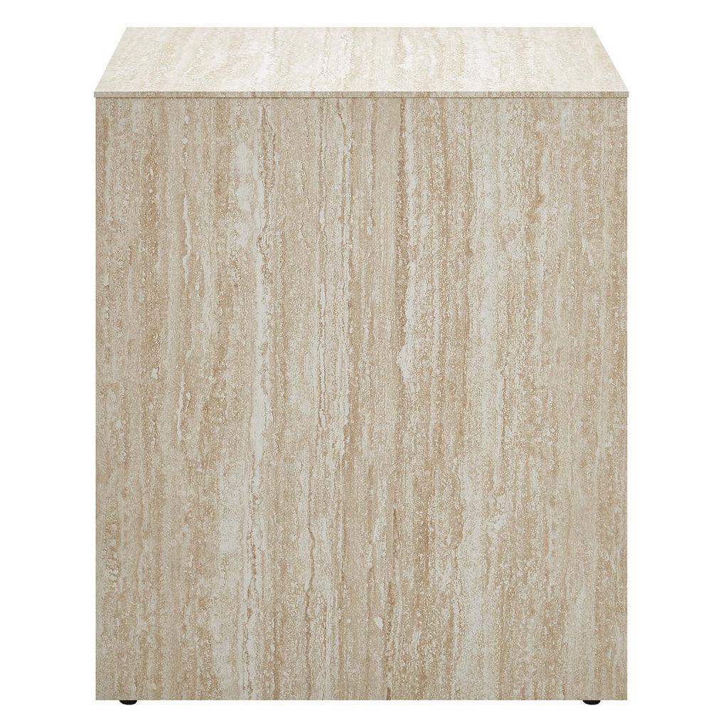 Modway Mirella Faux Travertine Side Table FredCo