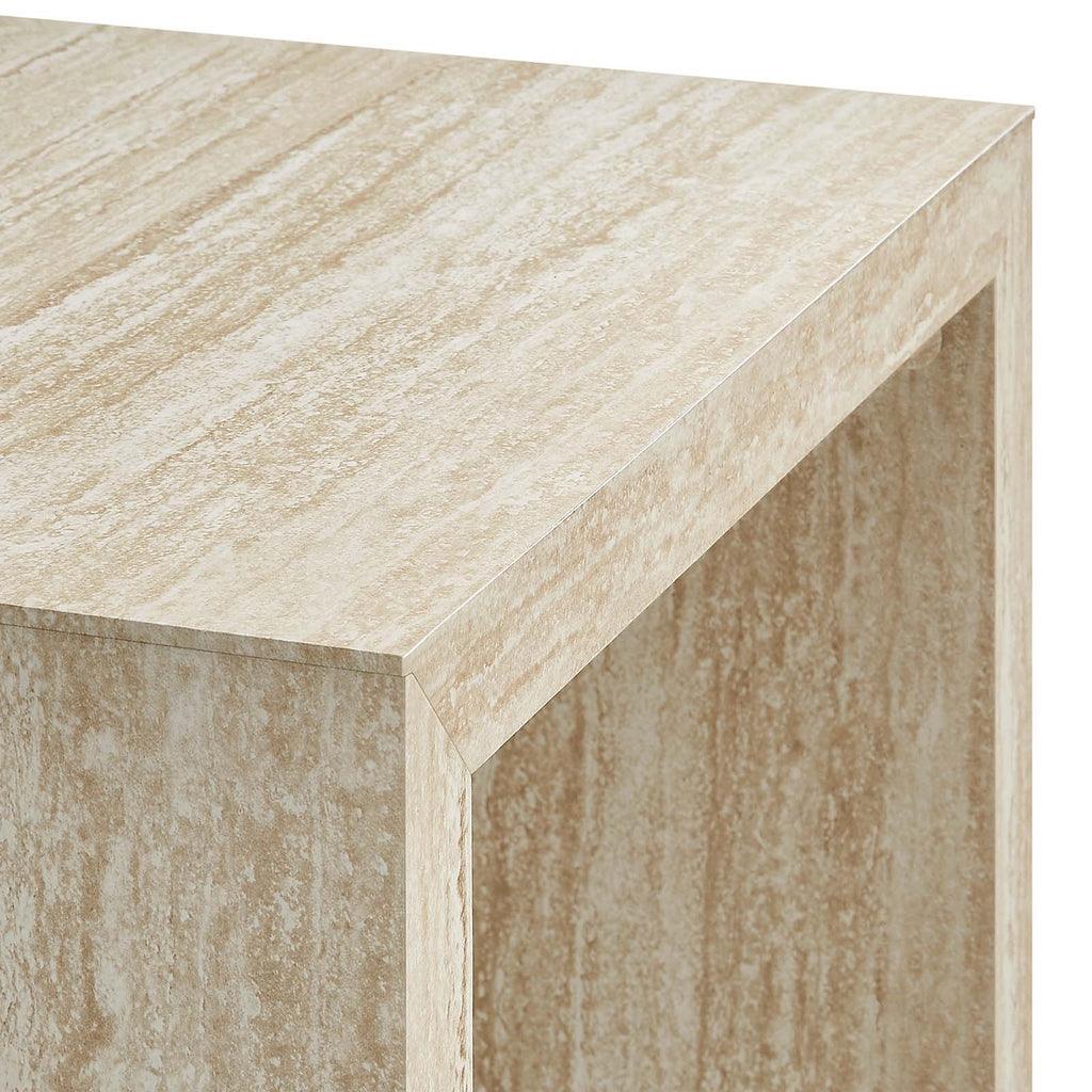 Modway Mirella Faux Travertine Side Table FredCo