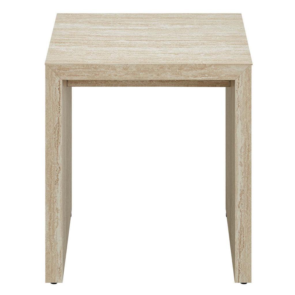 Modway Mirella Faux Travertine Side Table FredCo