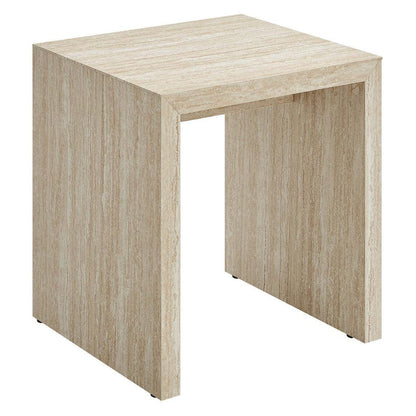 Modway Mirella Faux Travertine Side Table FredCo