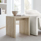 Modway Mirella Faux Travertine Side Table FredCo