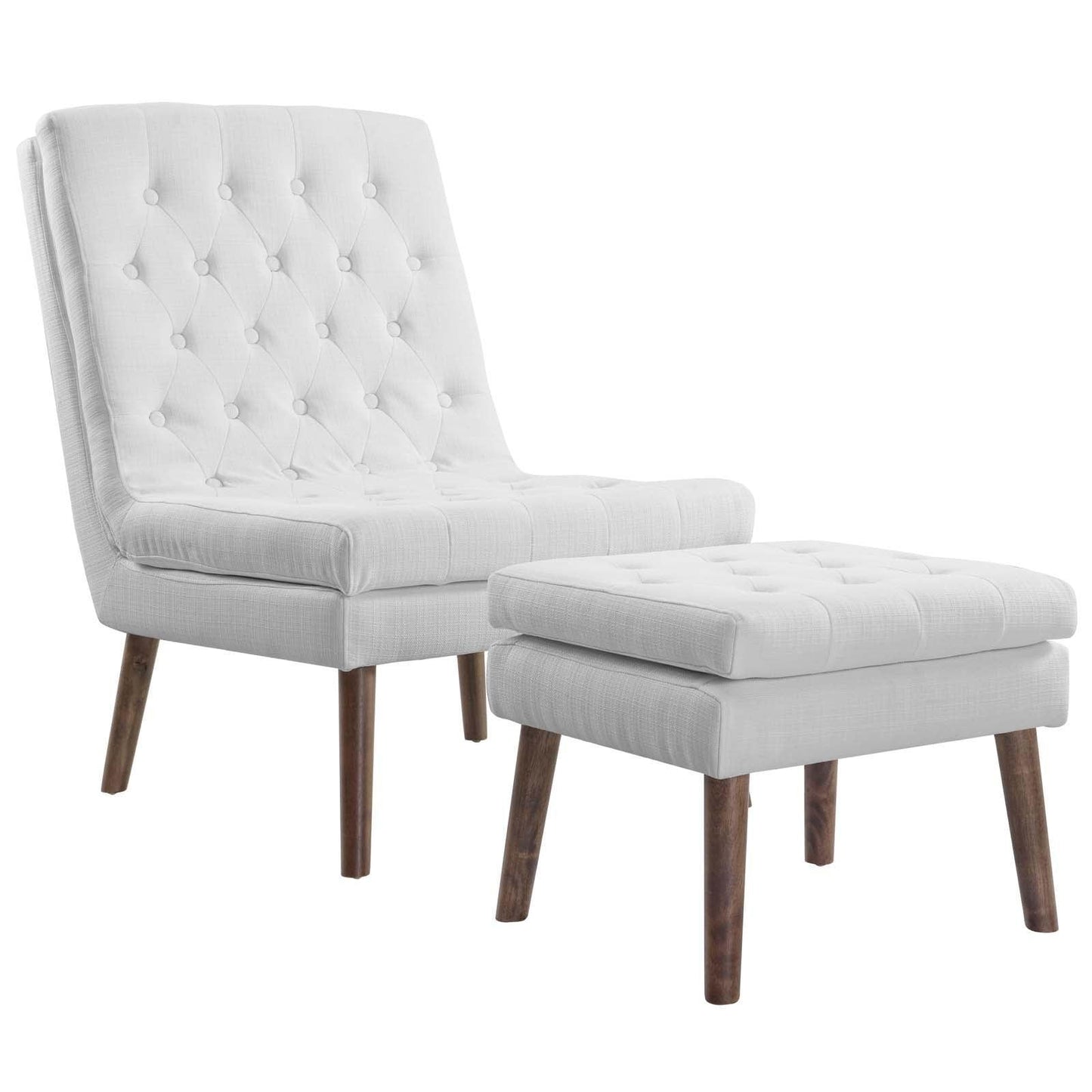 Modway Modify Upholstered Lounge Chair and Ottoman FredCo