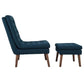 Modway Modify Upholstered Lounge Chair and Ottoman FredCo