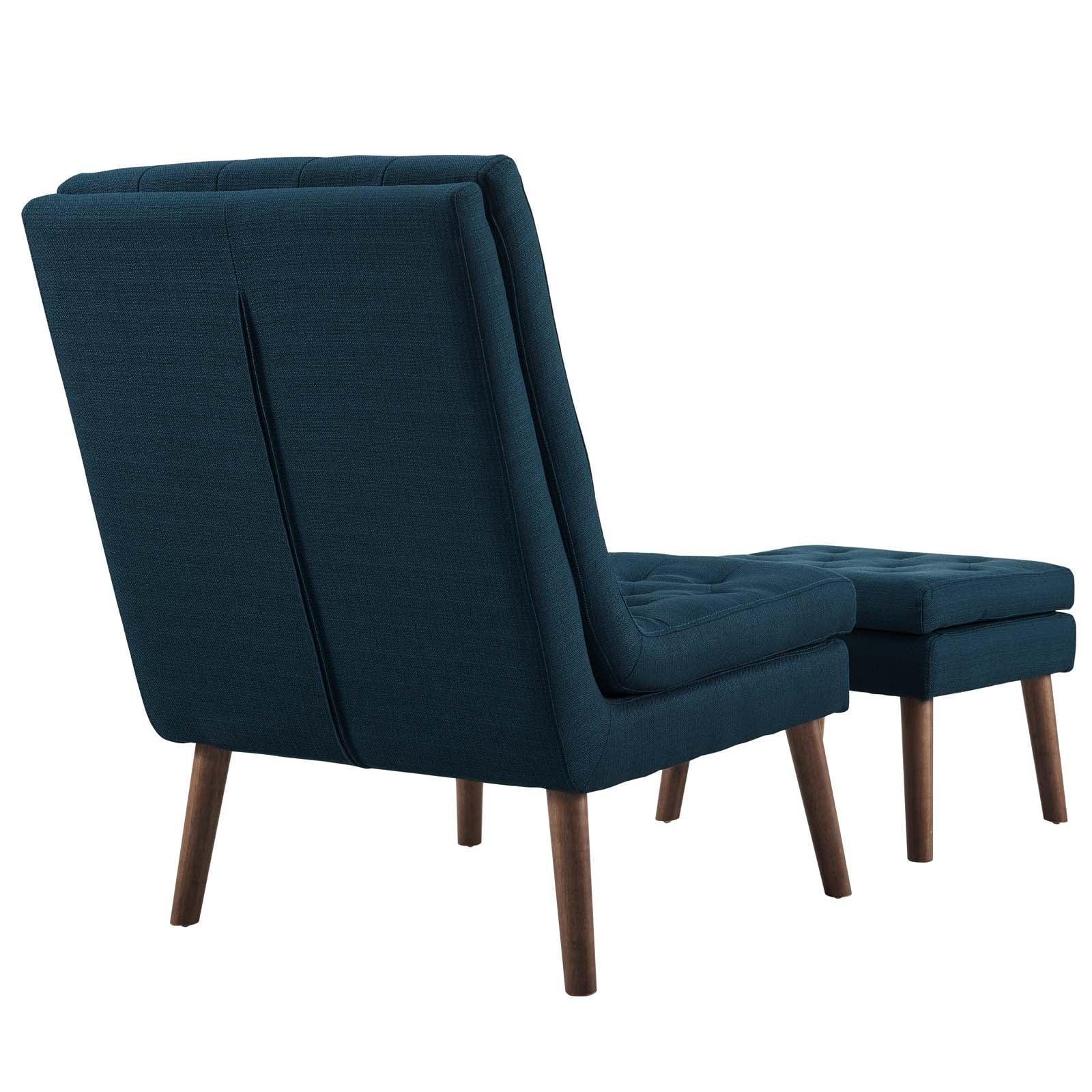 Modway Modify Upholstered Lounge Chair and Ottoman FredCo