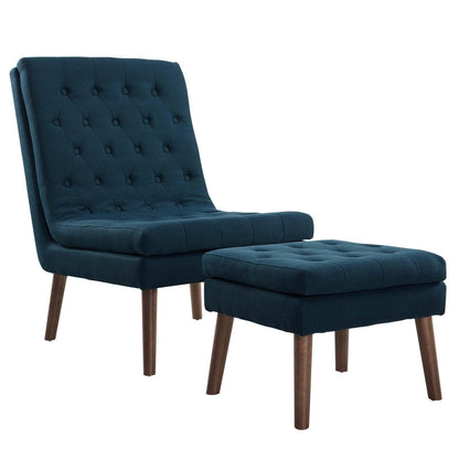 Modway Modify Upholstered Lounge Chair and Ottoman FredCo