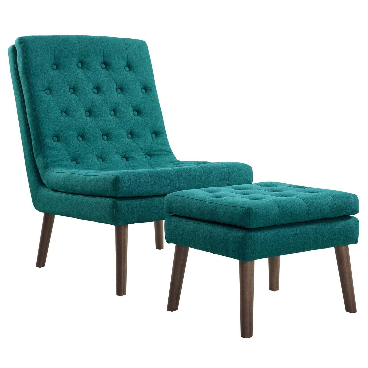 Modway Modify Upholstered Lounge Chair and Ottoman FredCo