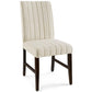 Modway Motivate Channel Tufted Upholstered Fabric Dining Chair Set of 2 FredCo