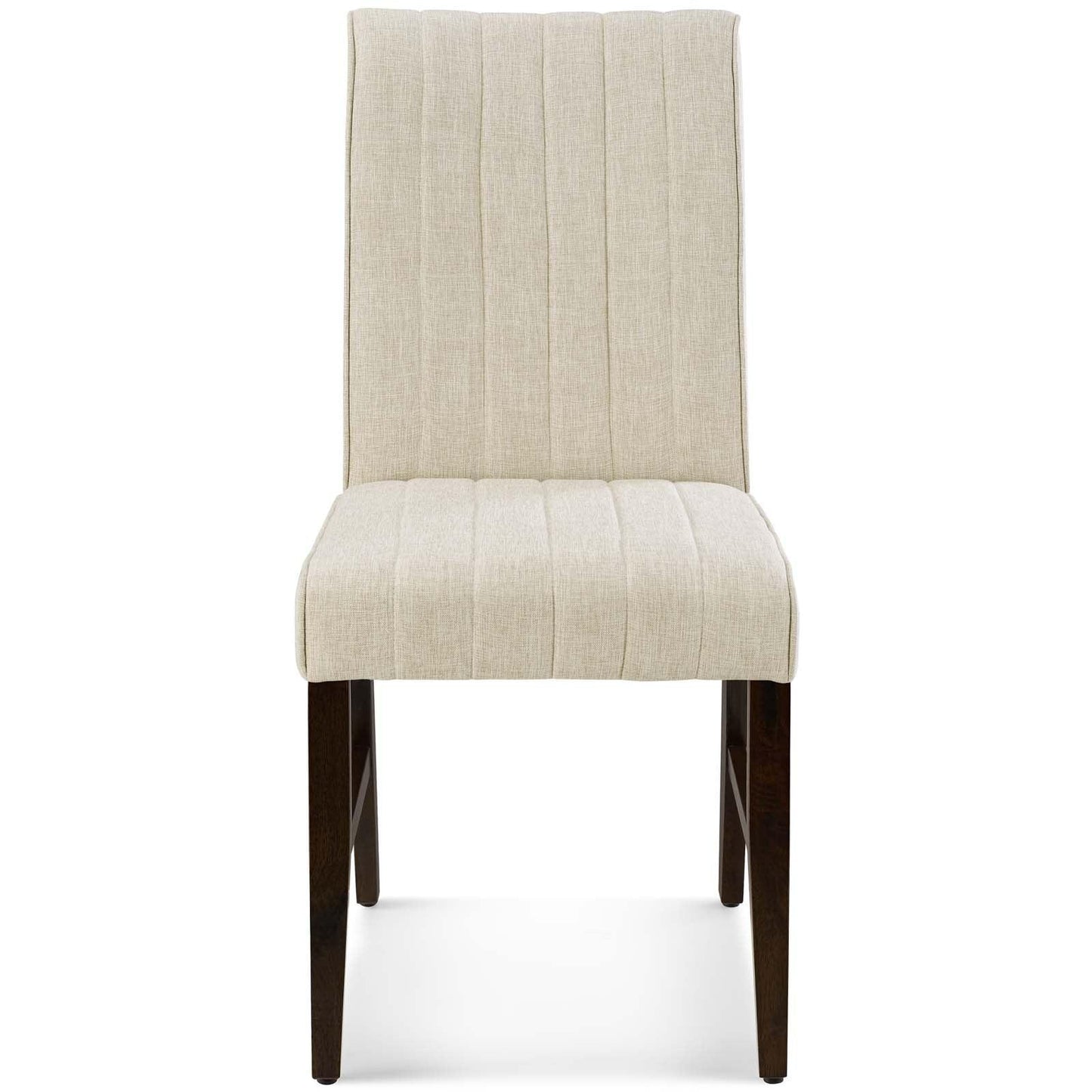 Modway Motivate Channel Tufted Upholstered Fabric Dining Chair Set of 2 FredCo