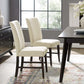 Modway Motivate Channel Tufted Upholstered Fabric Dining Chair Set of 2 FredCo