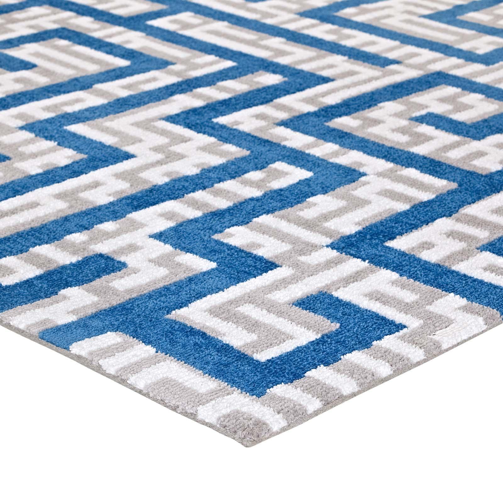 Modway Nahia Geometric Maze Area Rug FredCo