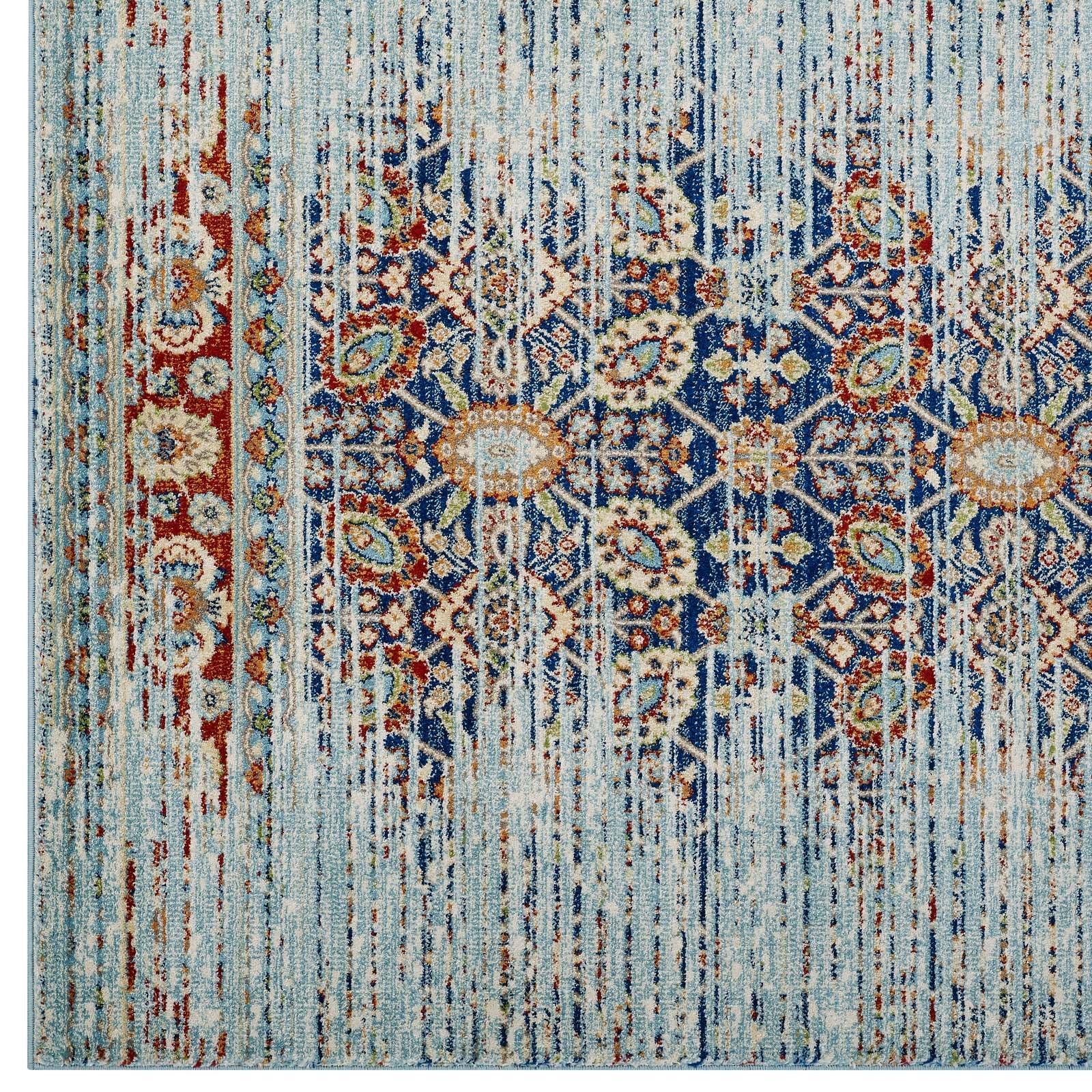 Modway Naria Distressed Persian Medallion Area Rug FredCo