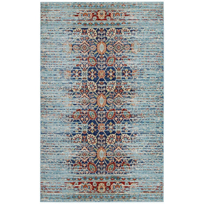 Modway Naria Distressed Persian Medallion Area Rug FredCo