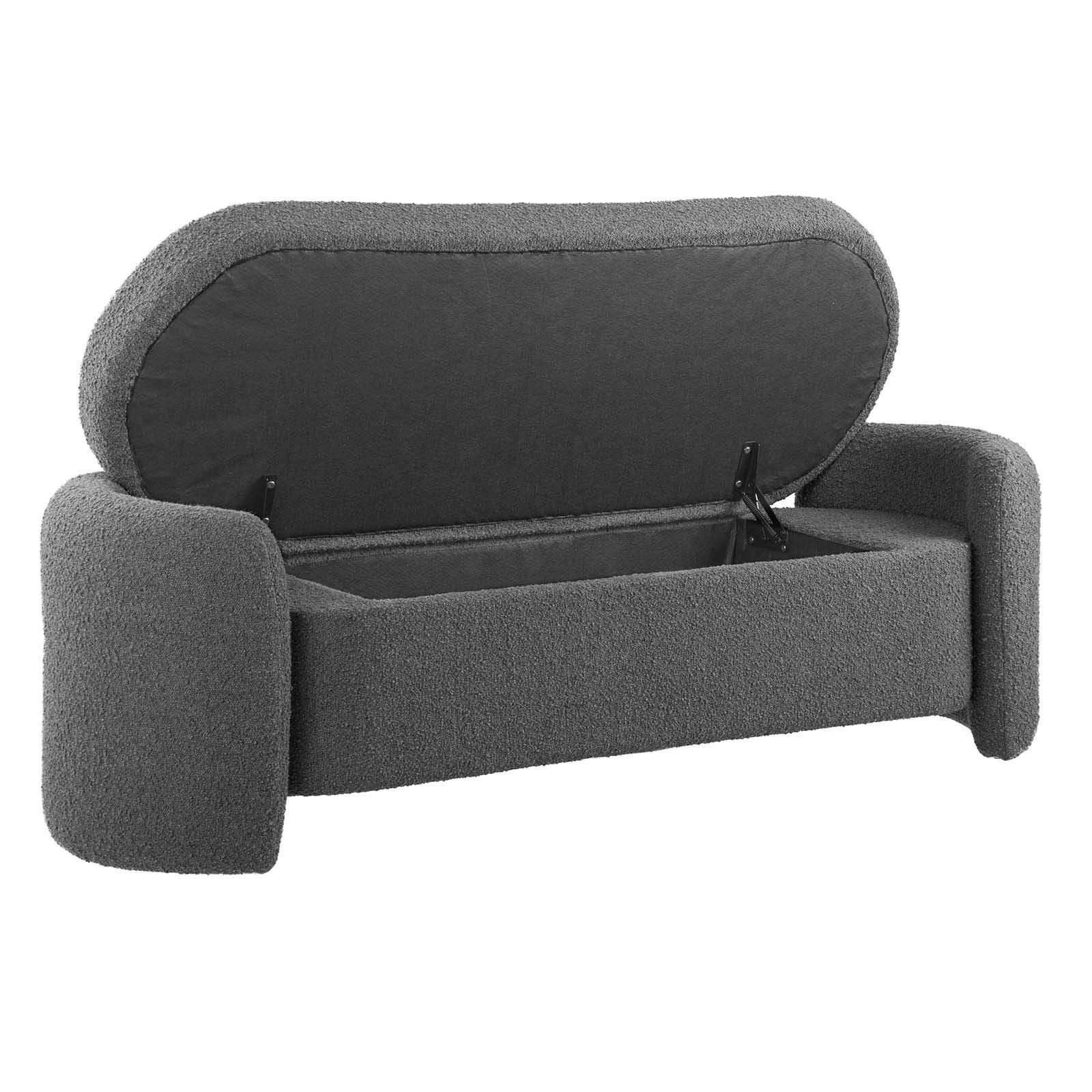 Modway Nebula Boucle Upholstered Bench FredCo