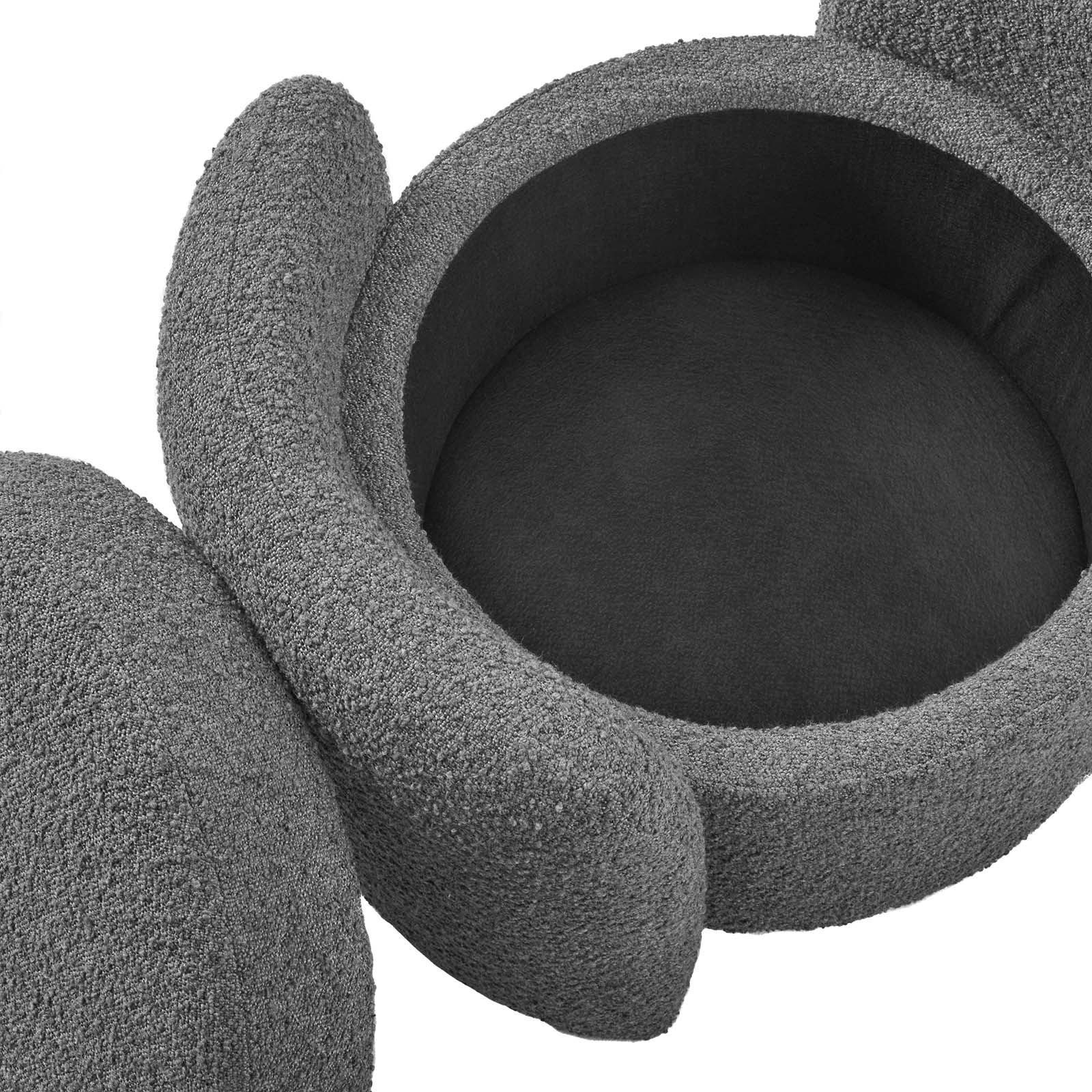 Modway Nebula Boucle Upholstered Ottoman FredCo