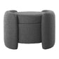 Modway Nebula Boucle Upholstered Ottoman FredCo