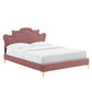 Modway Neena Performance Velvet Queen Bed FredCo