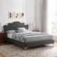 Modway Neena Performance Velvet Twin Bed FredCo