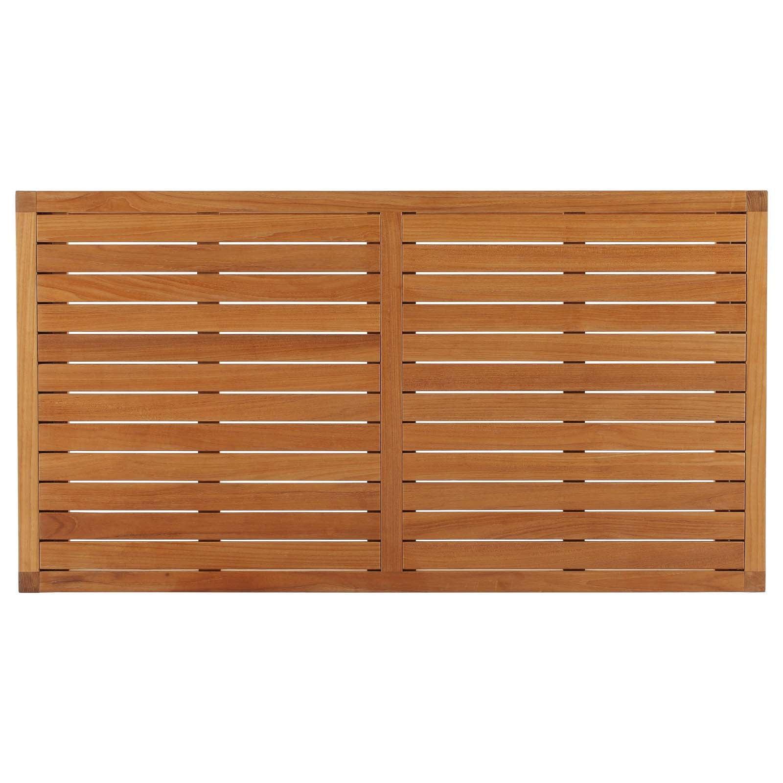 Modway Newbury Outdoor Patio Premium Grade A Teak Wood Coffee Table FredCo