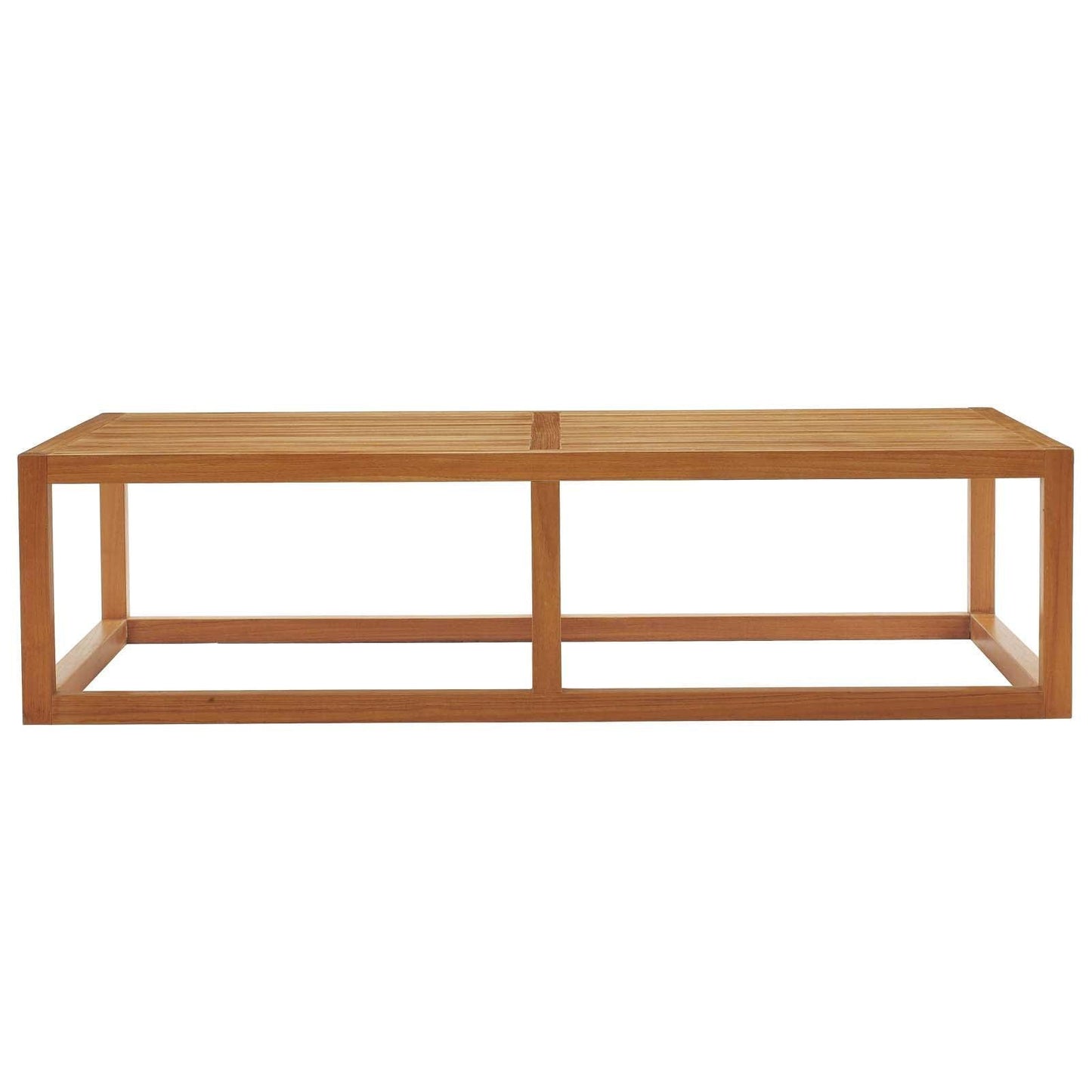 Modway Newbury Outdoor Patio Premium Grade A Teak Wood Coffee Table FredCo