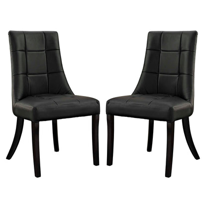 Modway Noblesse Dining Chair Vinyl Set of 2 FredCo