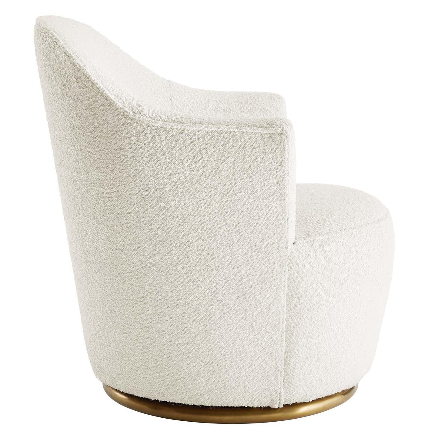 Modway Nora Boucle Upholstered Swivel Chair FredCo