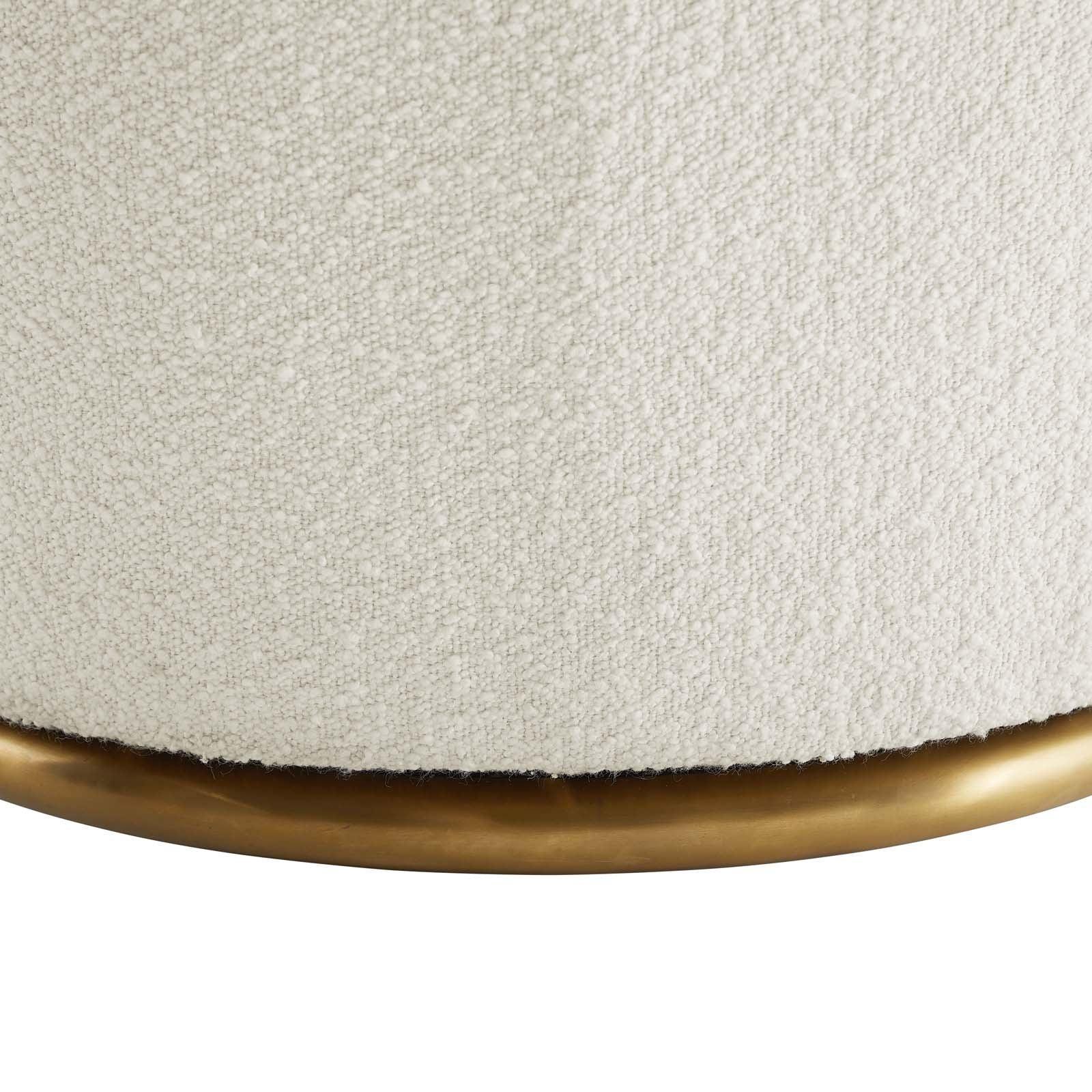 Modway Nora Boucle Upholstered Swivel Chair FredCo