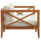 Modway Northlake Outdoor Patio Premium Grade A Teak Wood Sofa FredCo