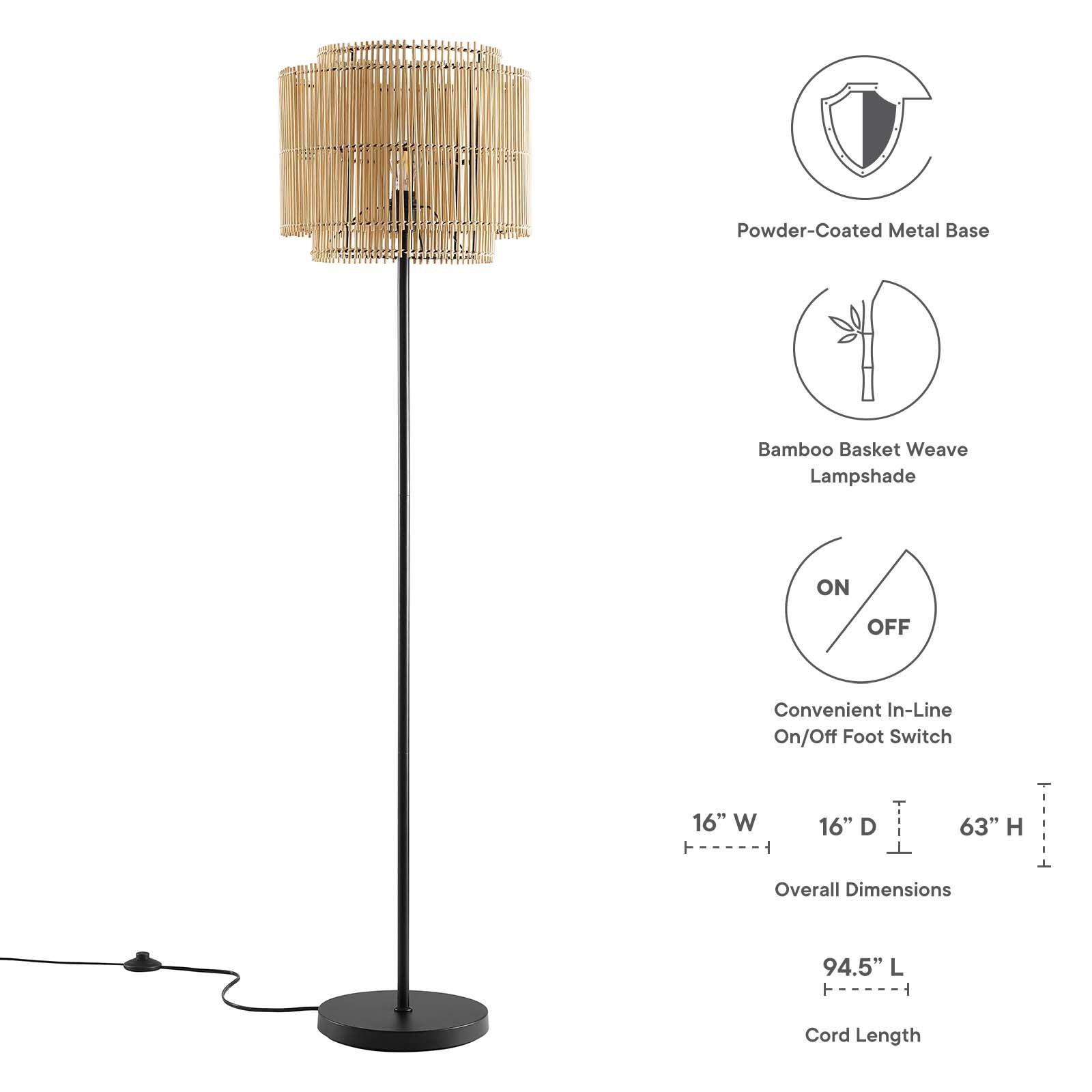 Modway Nourish Bamboo Floor Lamp FredCo