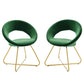 Modway Nouvelle Performance Velvet Dining Chair Set of 2 FredCo