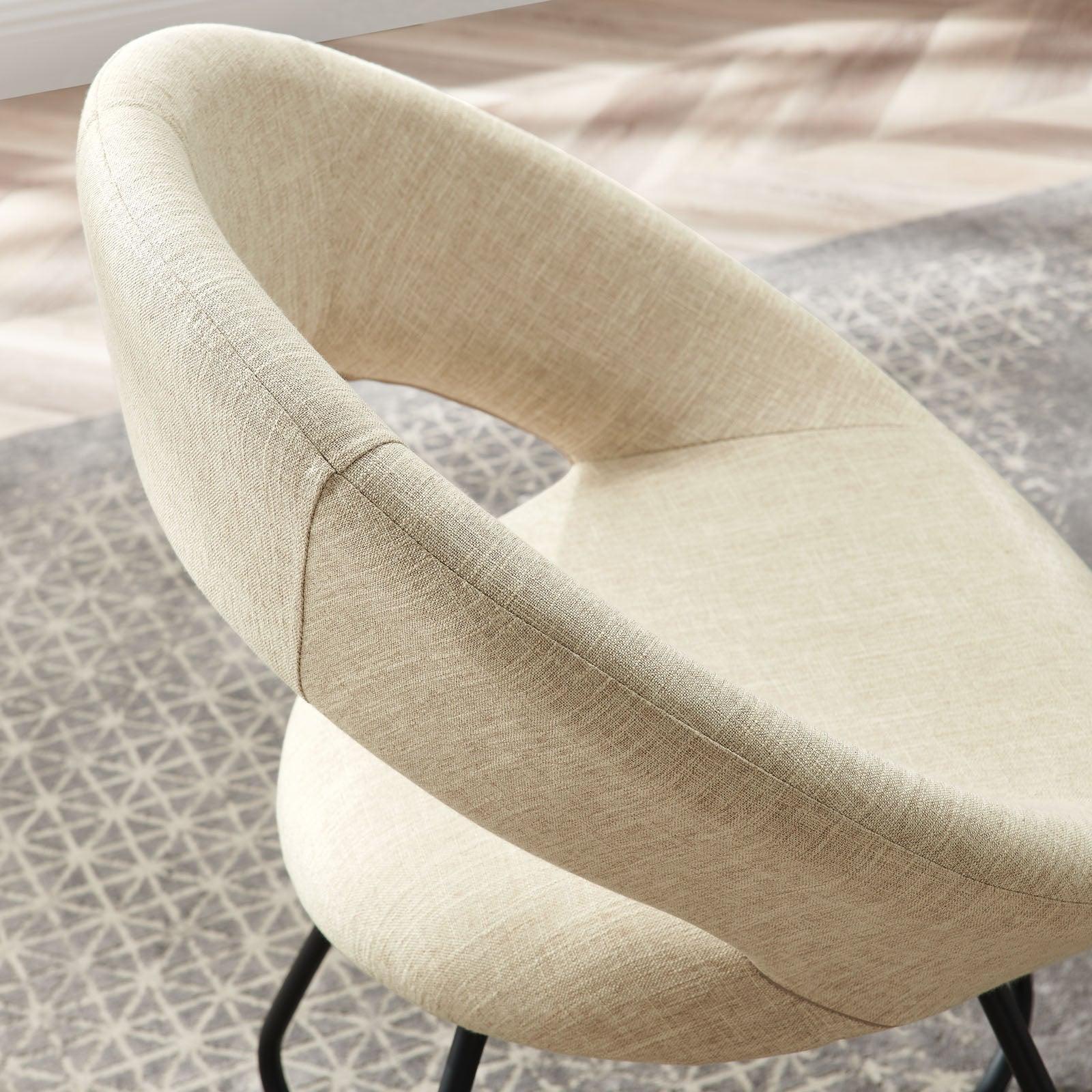 Modway Nouvelle Upholstered Fabric Dining Chair Set of 2 FredCo