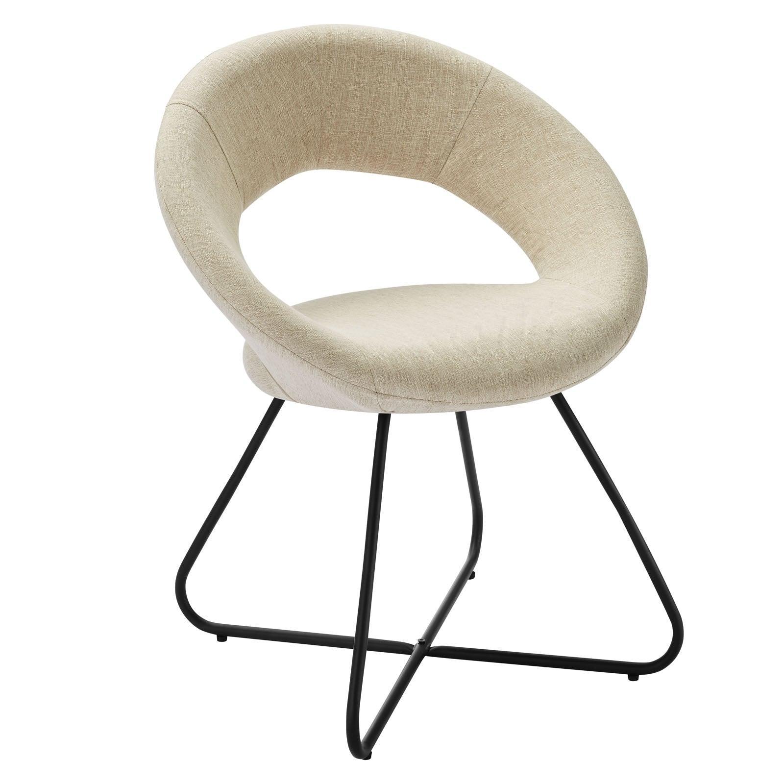 Modway Nouvelle Upholstered Fabric Dining Chair Set of 2 FredCo