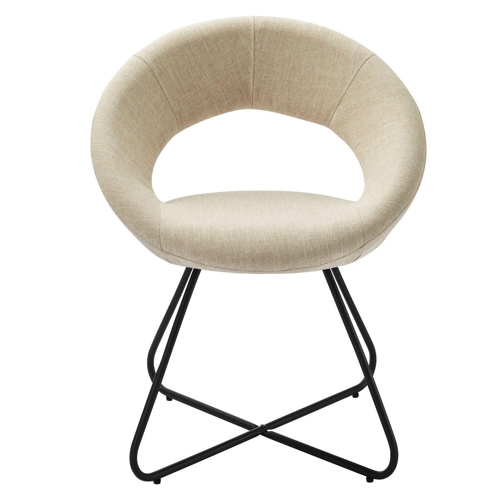 Modway Nouvelle Upholstered Fabric Dining Chair Set of 2 FredCo