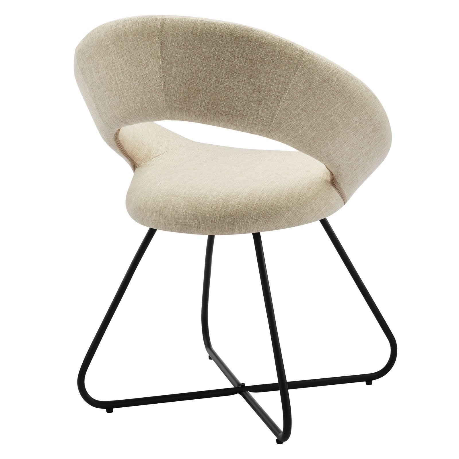 Modway Nouvelle Upholstered Fabric Dining Chair Set of 2 FredCo