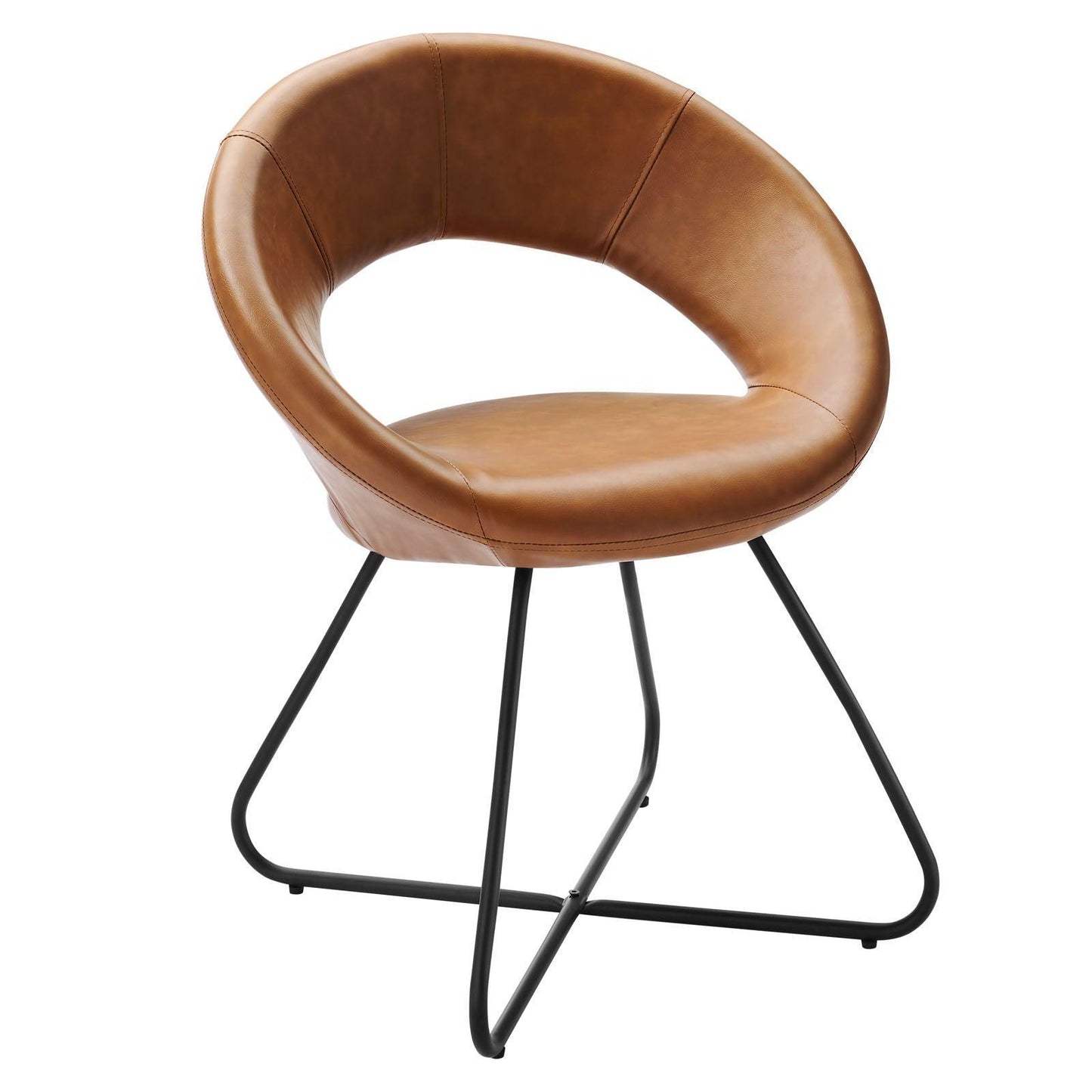 Modway Nouvelle Vegan Leather Dining Chair Set of 2 FredCo