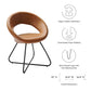 Modway Nouvelle Vegan Leather Dining Chair Set of 2 FredCo