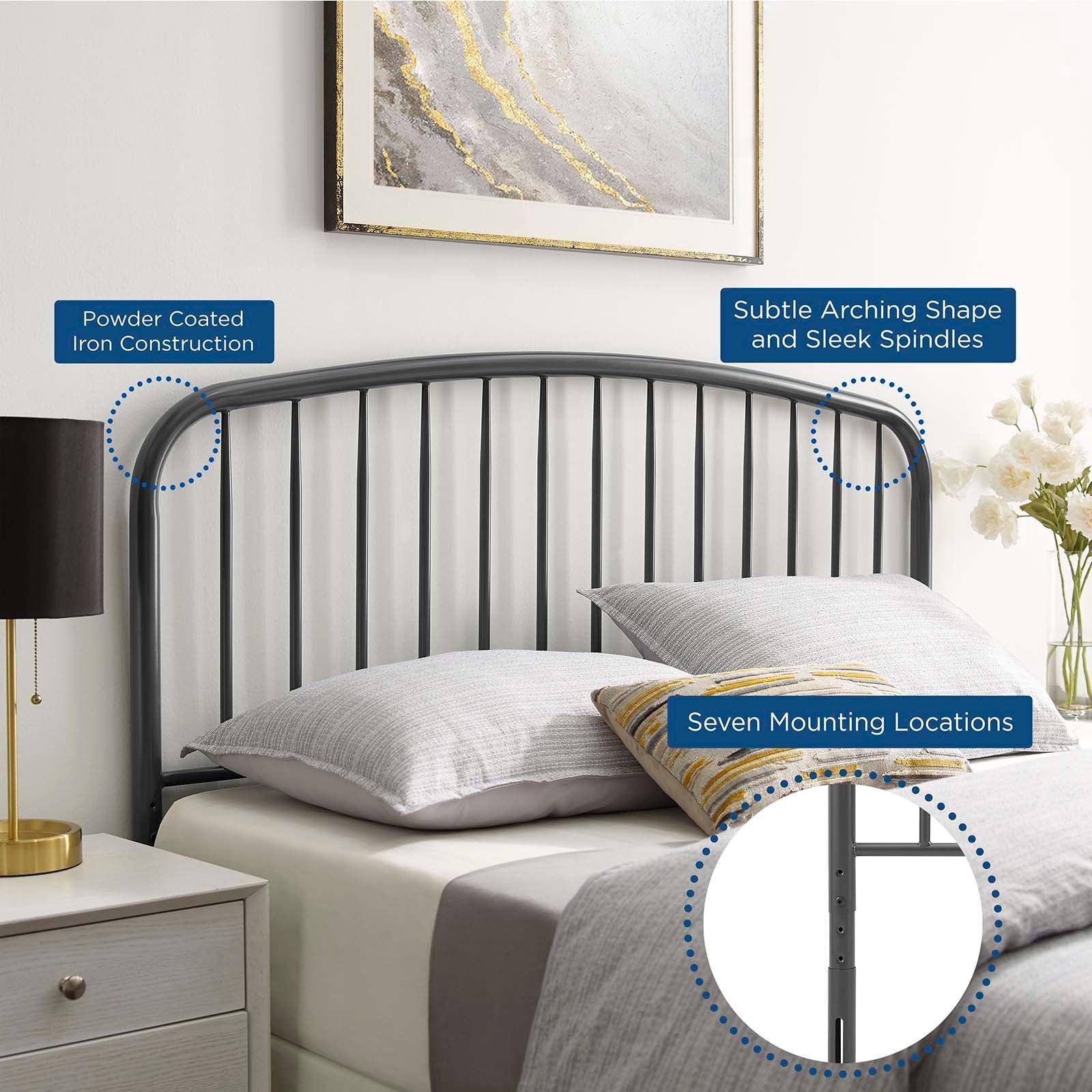 Modway Nova King Metal Headboard FredCo