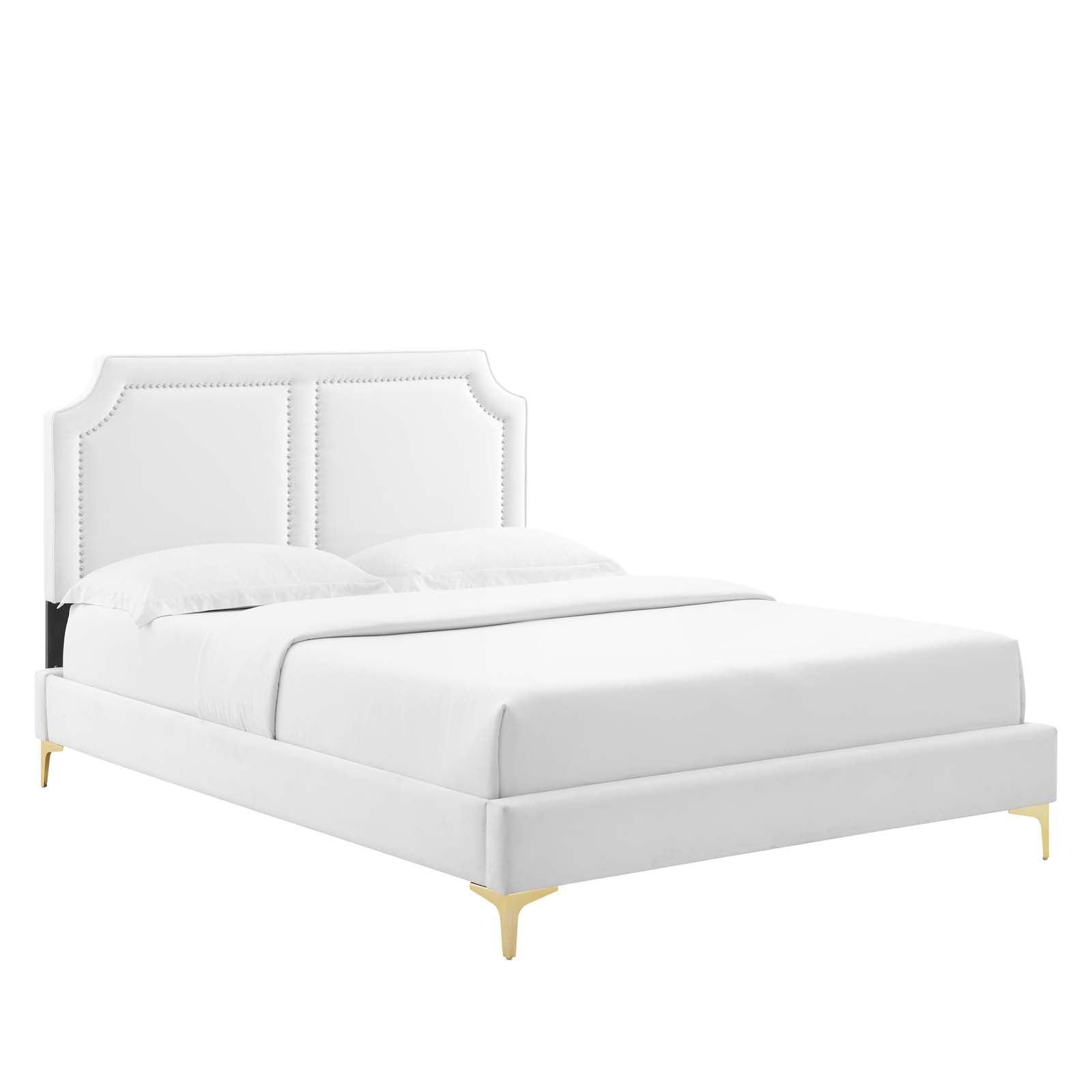 Modway Novi Performance Velvet King Bed FredCo