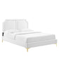 Modway Novi Performance Velvet King Bed FredCo