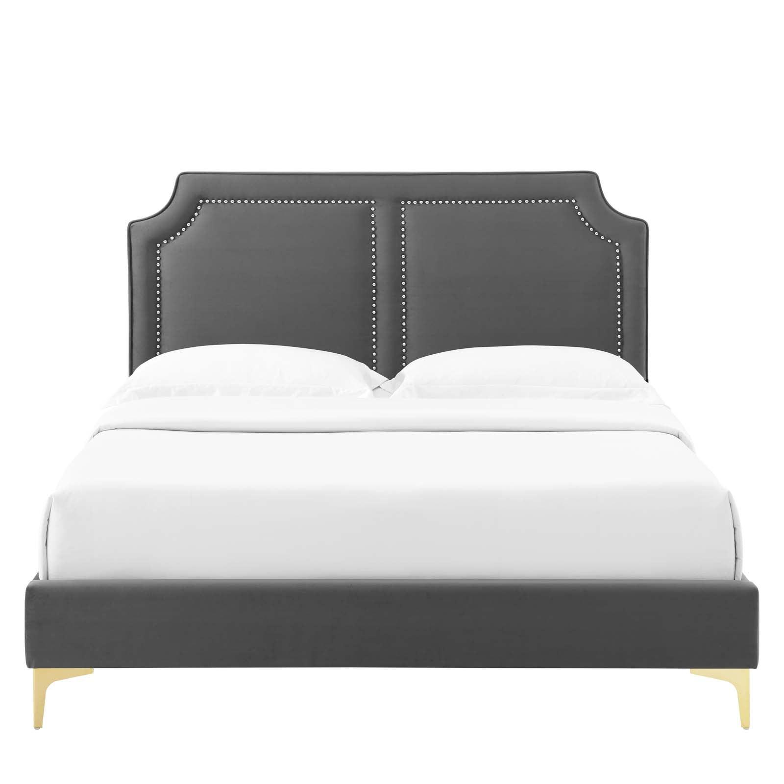Modway Novi Performance Velvet King Bed FredCo