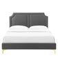 Modway Novi Performance Velvet King Bed FredCo