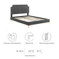 Modway Novi Performance Velvet King Bed FredCo