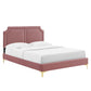 Modway Novi Performance Velvet Queen Bed FredCo