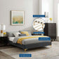 Modway Novi Performance Velvet Queen Bed FredCo