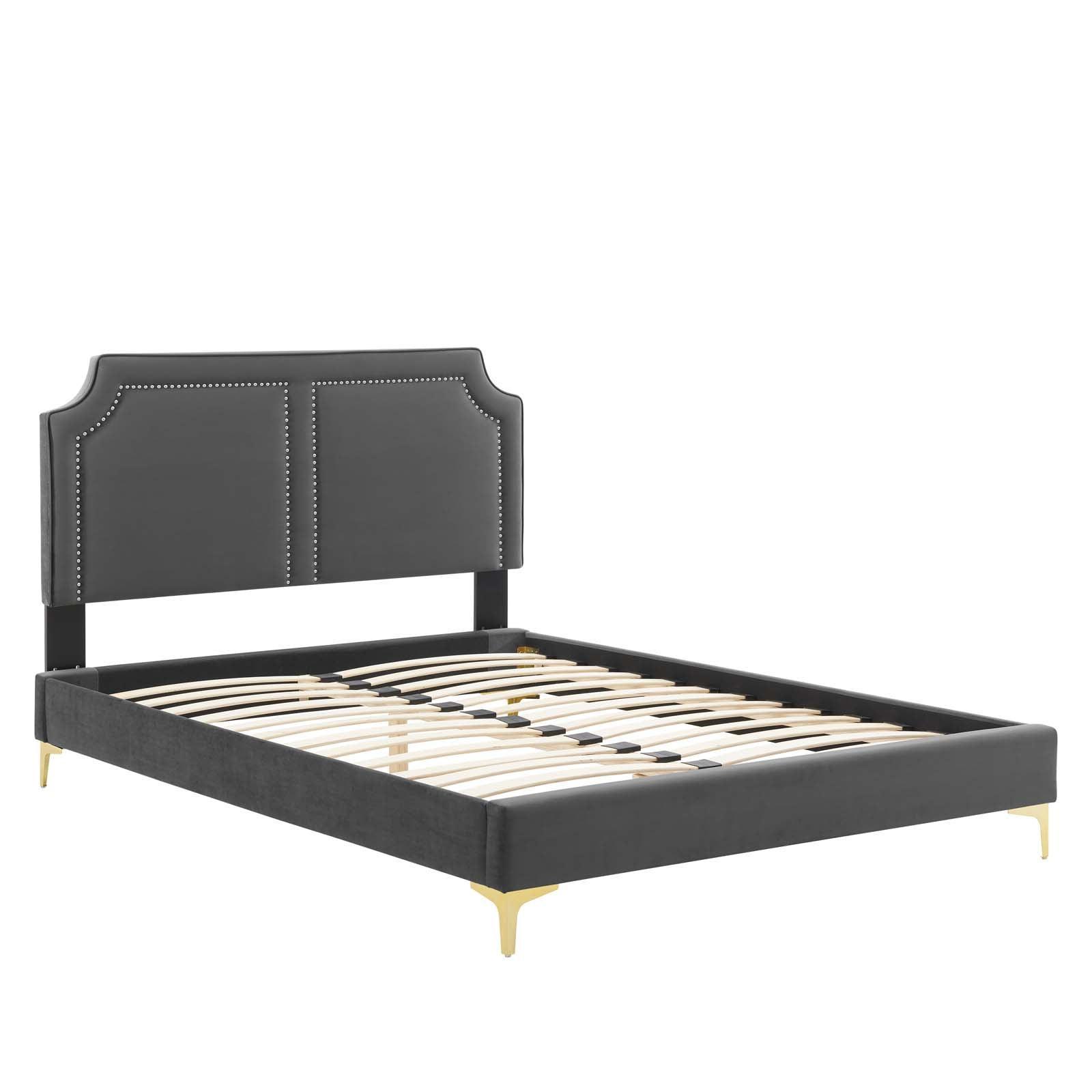 Modway Novi Performance Velvet Queen Bed FredCo
