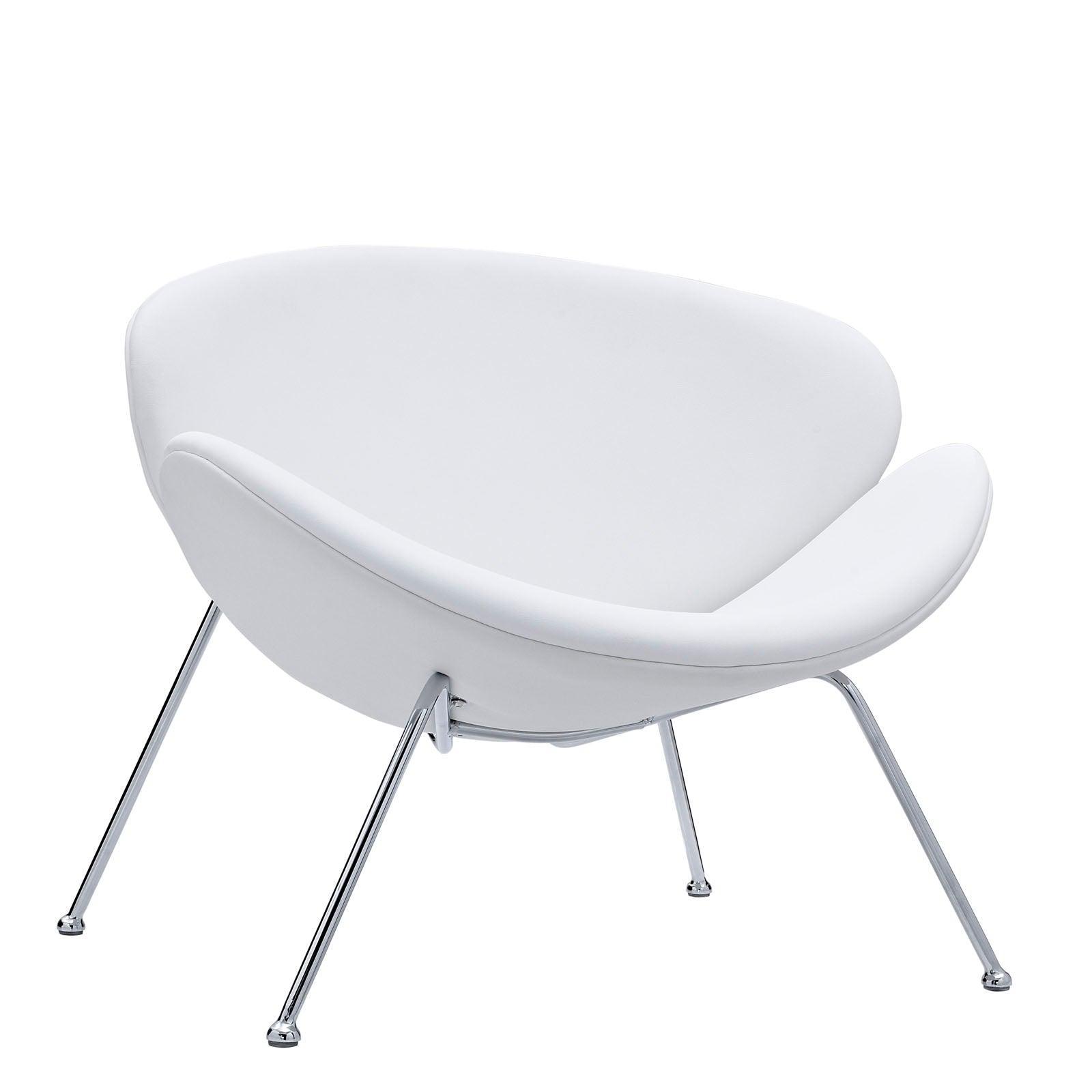 Modway Nutshell Upholstered Vinyl Lounge Chair FredCo